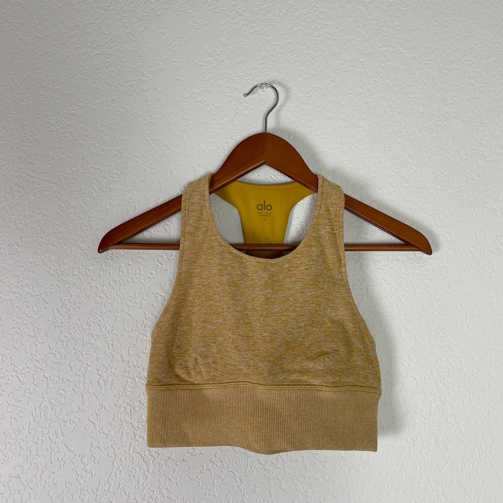 ❌SOLD❌ Alo Yoga Alosoft Serenity Bra in Tuscan Sun - Picture 3 of 5
